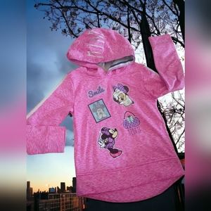 #2197 Junior Minnie hoodie Girls 5/6 never used